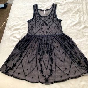 Free People Beaded Sheer Dress